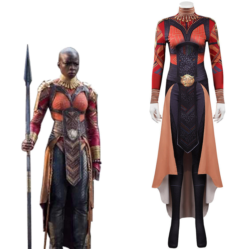 Black Panther: Wakanda Forever Okoye Cosplay Costume Jumpsuit Outfits Halloween Carnival Suit