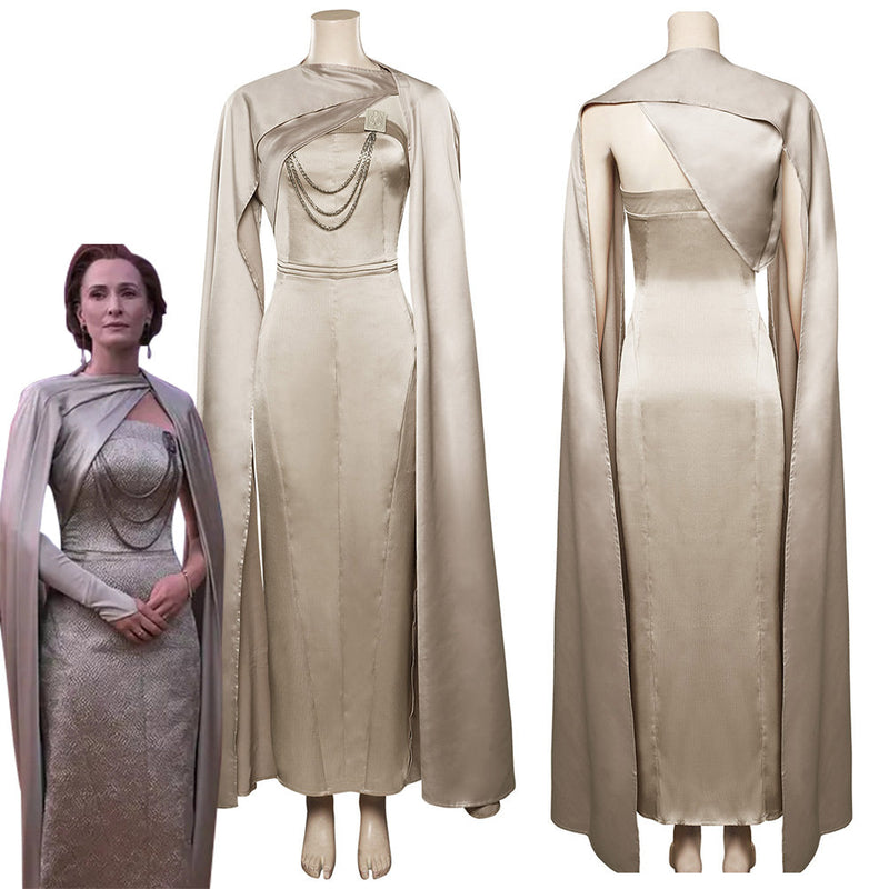 Star Wars Andor Season 1 Mon Mothma Cosplay Costume Cloak Outfits Halloween Carnival Suit