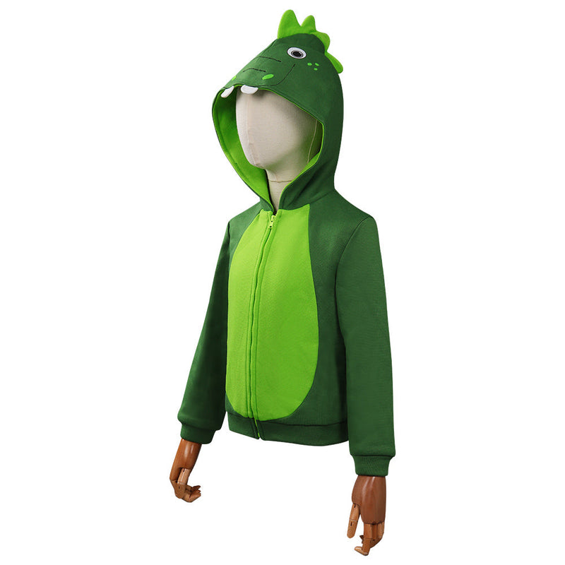 Kids Children Little Dinosaur Cosplay Hoodie Masquerade Halloween Carnival Suit