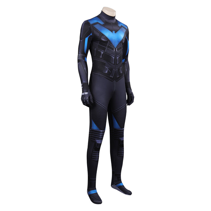 Gotham Knights Nightwing Cosplay Costume Jumpsuit Outfits Halloween Carnival Party Suit