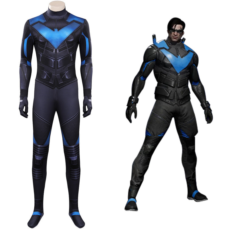 Gotham Knights Nightwing Cosplay Costume Jumpsuit Outfits Halloween Carnival Party Suit