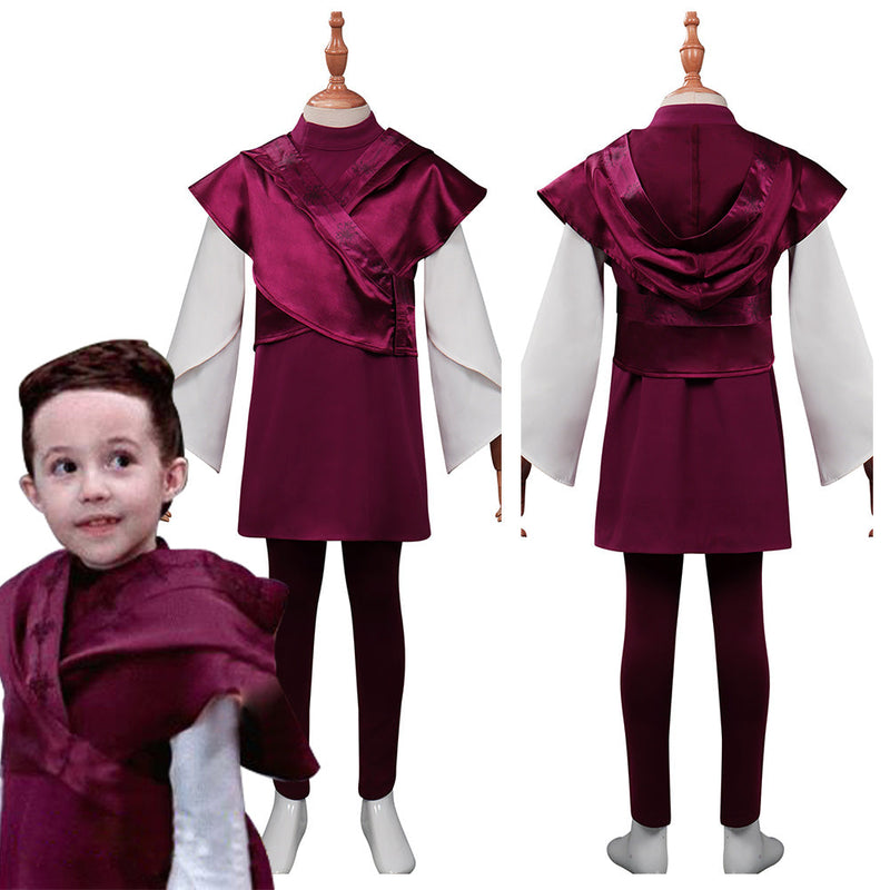 Kids Children Obi-Wan Kenobi -Leia Cosplay Costume Outfits Halloween Carnival Party Suit