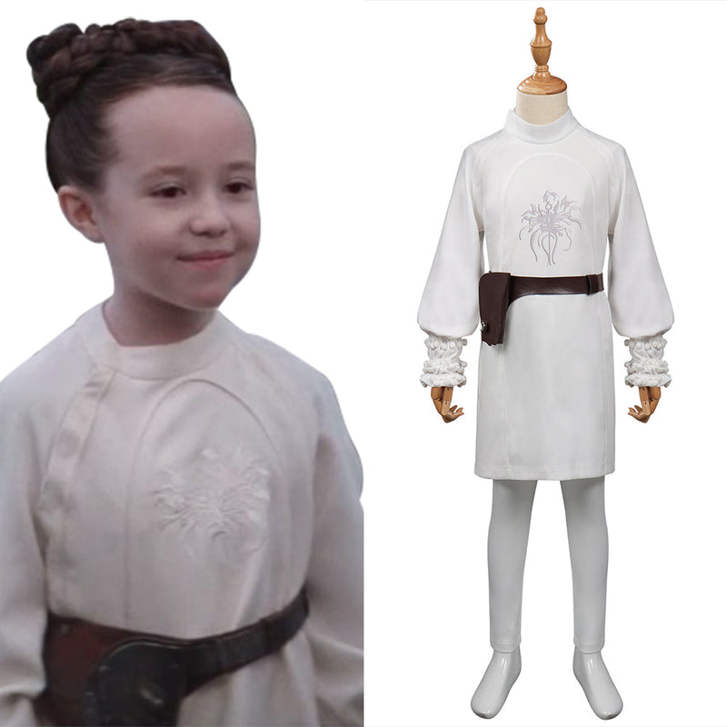 Kids Children Obi-Wan Kenobi -Leia Cosplay Costume Battle Suit Outfits Halloween Carnival Suit