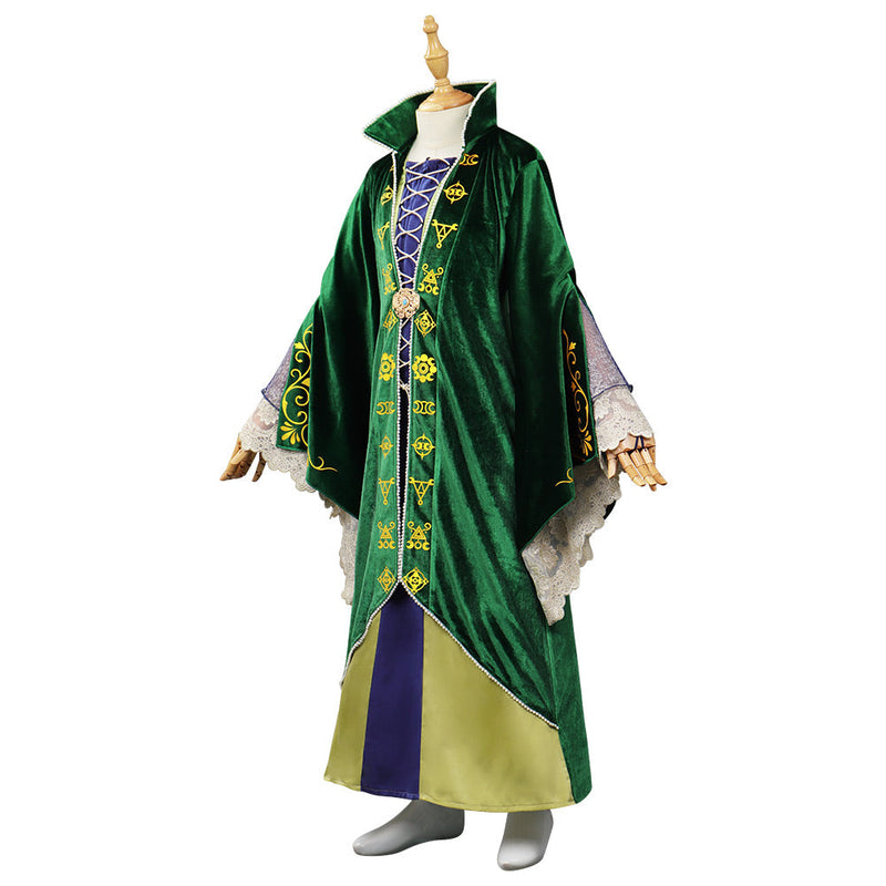 Kids Children Hocus Pocus 2 Winifred Sanderson Cosplay Costume Dress Outfits Halloween Carnival Suit