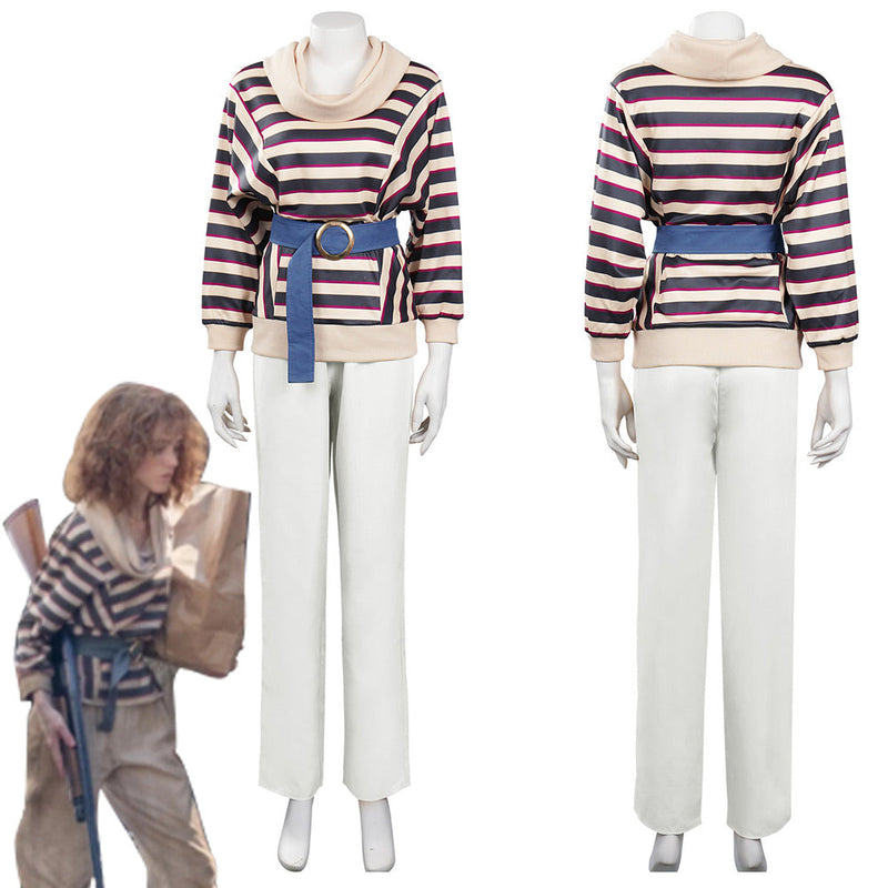 Kids Children Stranger Things Season 4 (2022) Nancy Wheeler Cosplay Costume Shirt Pants Outfits Halloween Carnival Suit