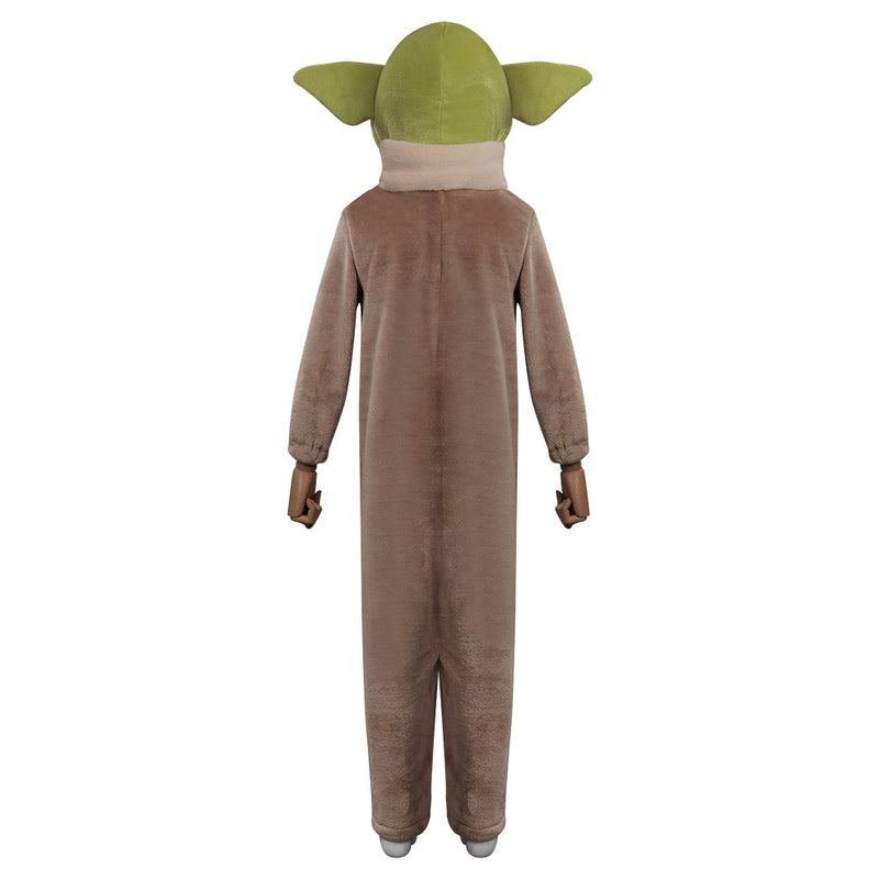 The Mandalorian Baby Yoda Jumpsuit Sleepwear Cosplay Costume for Kids Children