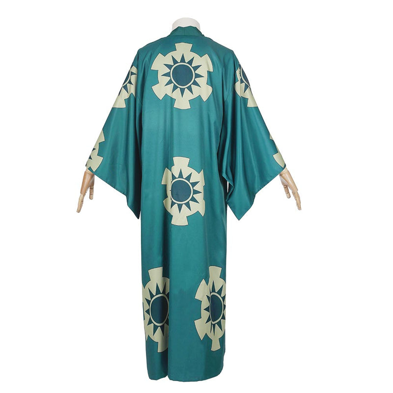 One Piece Roronoa Zoro Kimono Robe Full Suit Outfit Halloween Carnival Costume Cosplay Costume