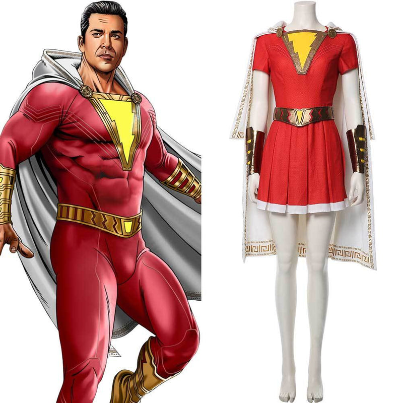 Movie Shazam! Shazam Family Mary Marvel Batson Cosplay Costume