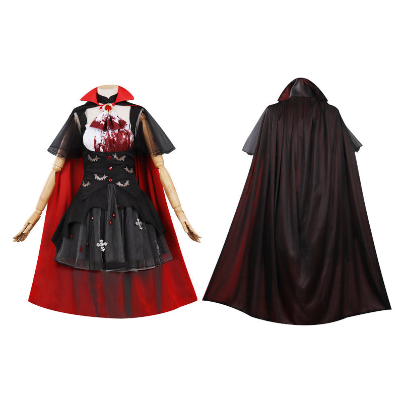 Chainsaw Man Power Cosplay Costume Vampire Maid Dress Cloak Outfits Halloween Carnival Suit