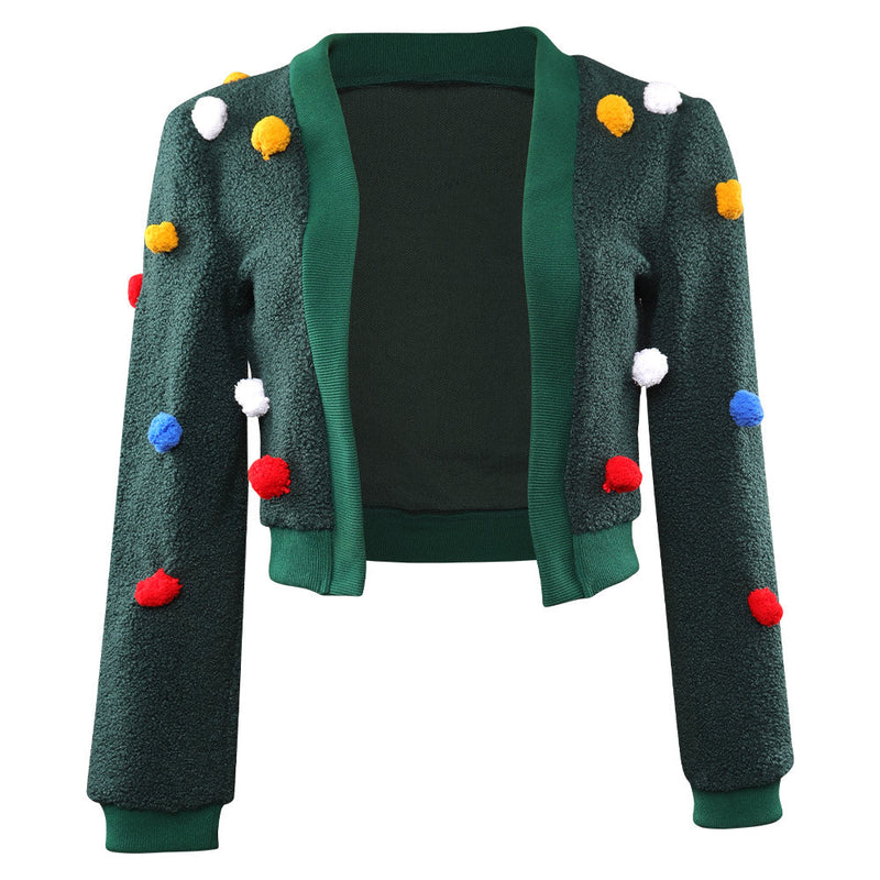 The Guardians of the Galaxy Holiday Special Mantis Cosplay Costume Knitted Cardigan Christmax Costume