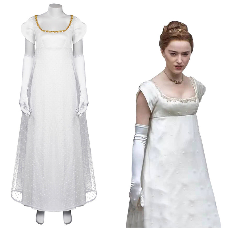 Bridgerton Season2 Daphne Bridgerton Cosplay Costume Dress Outfits