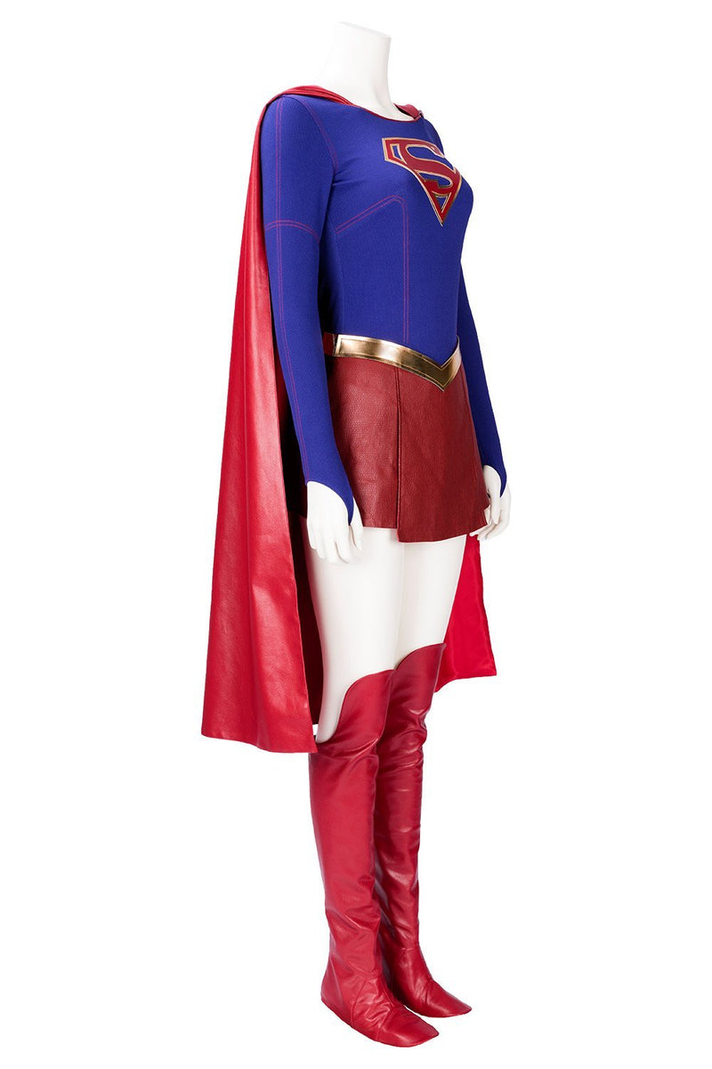 Supergirl Superwoman Kara Danvers Outfit Cosplay Costume Adult