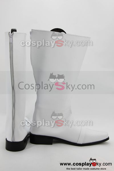 Power Ranger Cosplay Shoes Boots Custom Made White