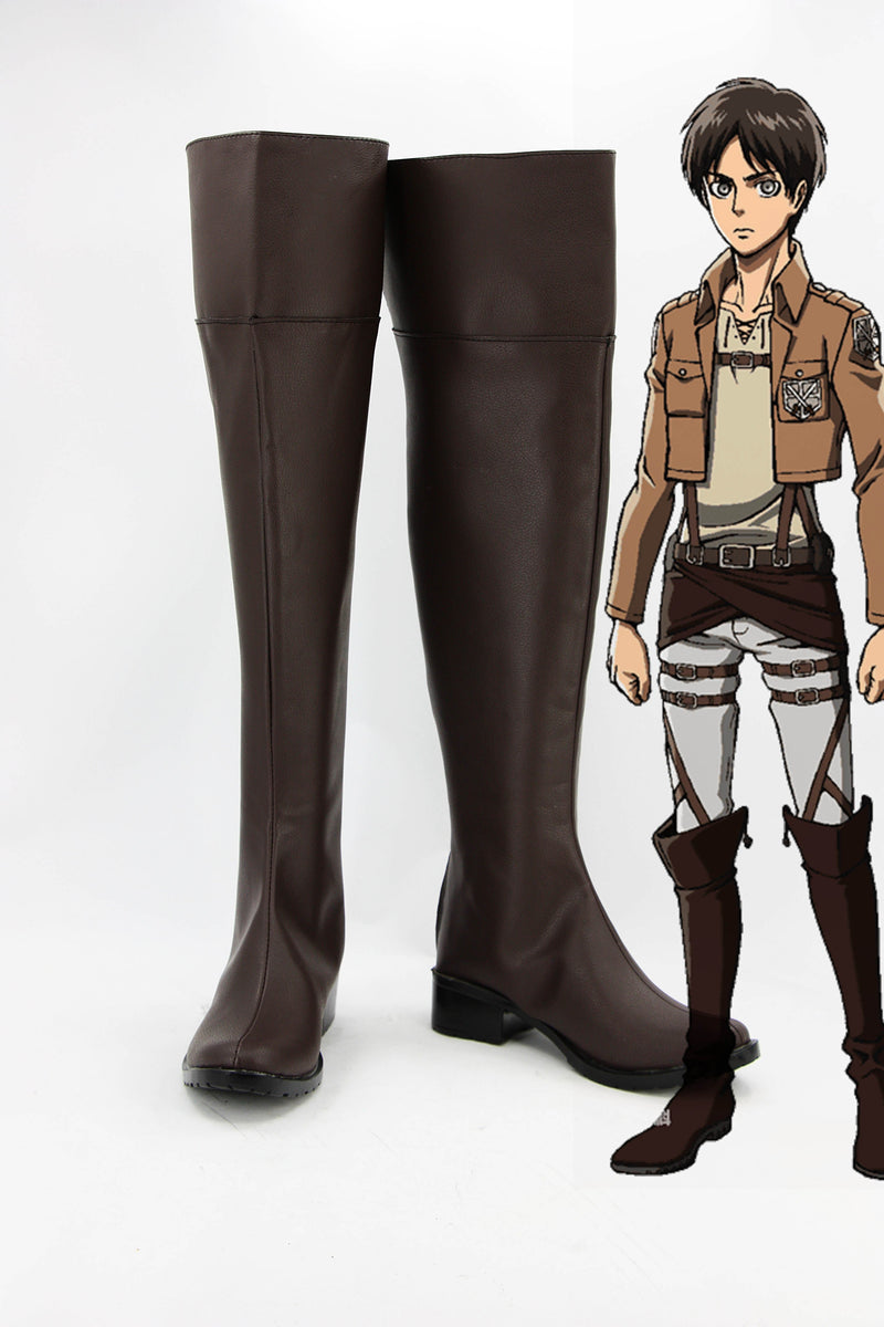 Shingeki no Kyojin Attack on Titan Eren Jaeger Cosplay Shoes Boots Custom Made