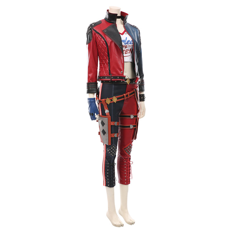 Suicide Squad: Kill the Justice League-Harleen Quinzel T-shirt Pants Outfits Halloween Carnival Suit Cosplay Costume