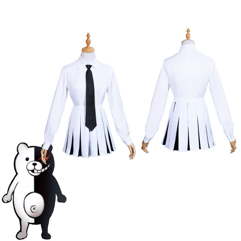 Anime Danganronpa Monokuma Women Uniform Dress Outfits Halloween Carnival Suit Cosplay Costume