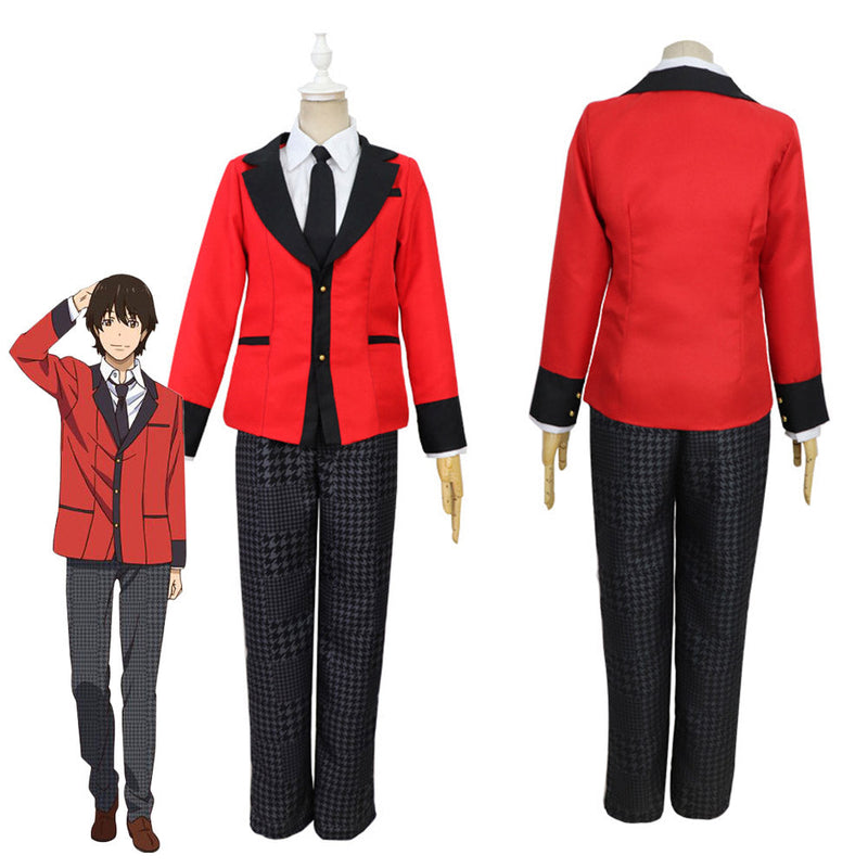 Kakegurui Ryouta Suzui Men School Uniform Outfits Halloween Carnival Suit Cosplay Costume