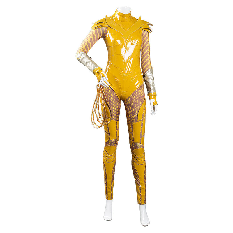 Wonder Woman 1984 Gold Jumpsuit Battle Suit WW84 Cosplay Costume