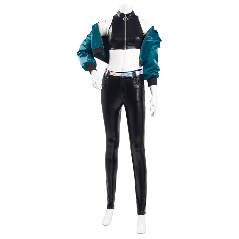 League of Legends LOL KDA Kaisa K/DA Group Coat Pants Outfits Halloween Carnival Suit Cosplay Costume