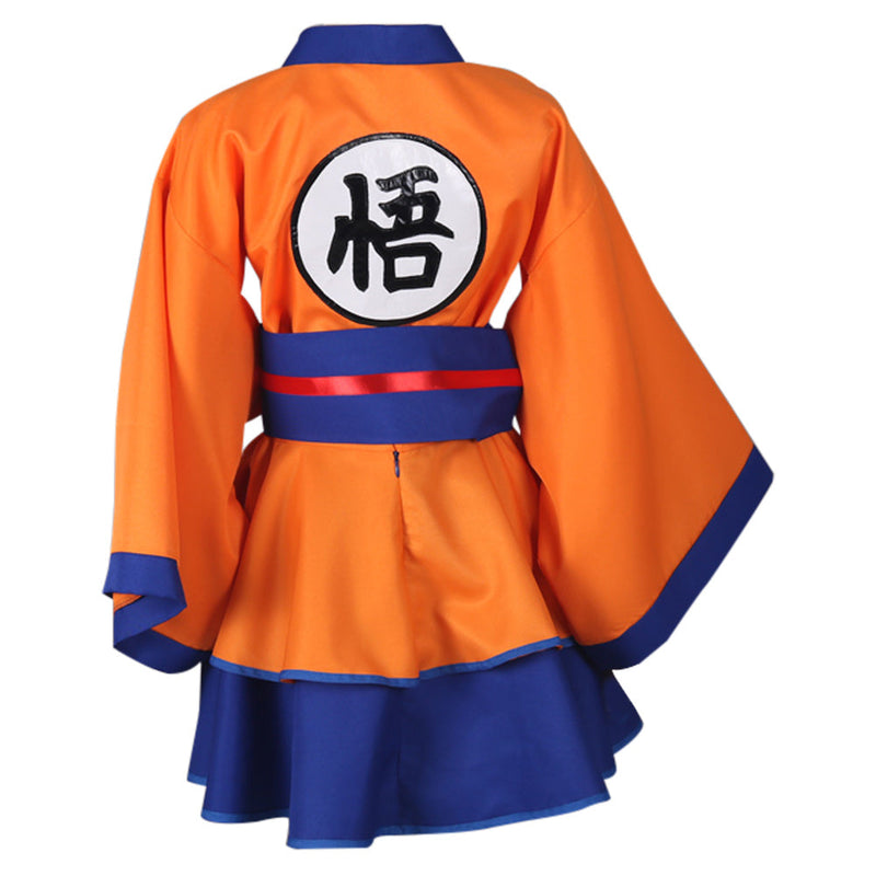 Dragon Ball Z Goku Genderbend Lolita Dress Cosplay Costume