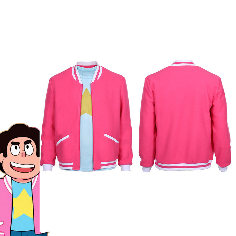 Steven Universe: The Movie-Steven Universe Adult Zip Up Jacket Coat Halloween Carnival Costume Cosplay Costume