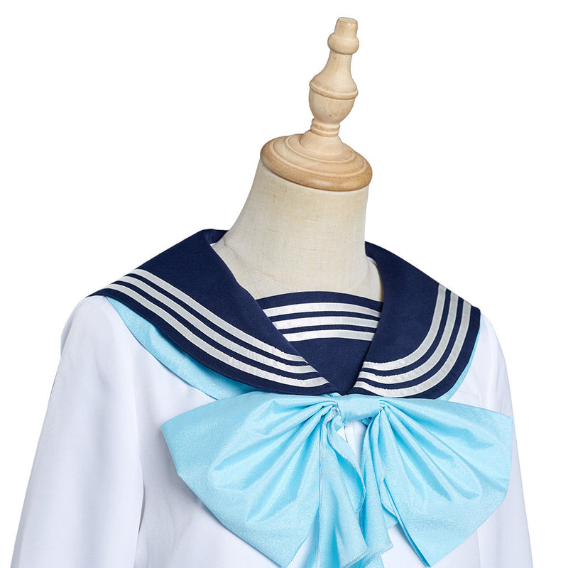 Akebi‘s Sailor Uniform - Komichi Akebi School Uniform Skirt Halloween Carnival Cosplay Costume