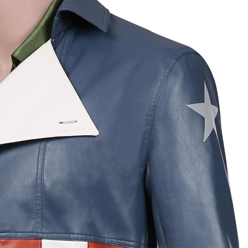 Avengers game-Captain America Coat Jacket Outfits Halloween Carnival Suit Cosplay Costume