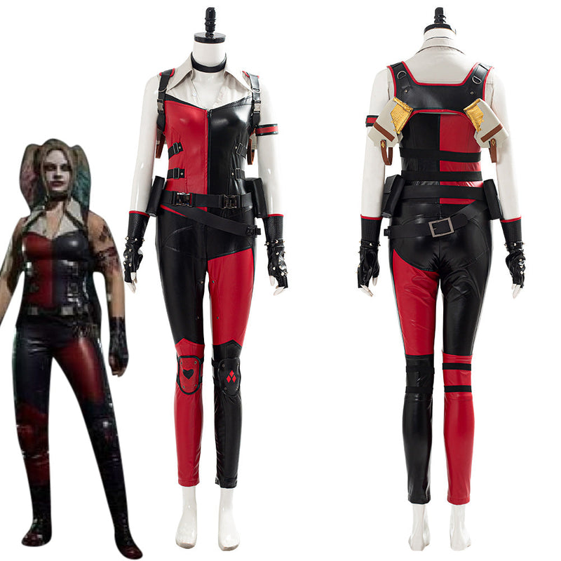 Mortal Kombat 11 Cassie Cage Harley Quinn Skin Halloween Suit Outfit Cosplay Costume