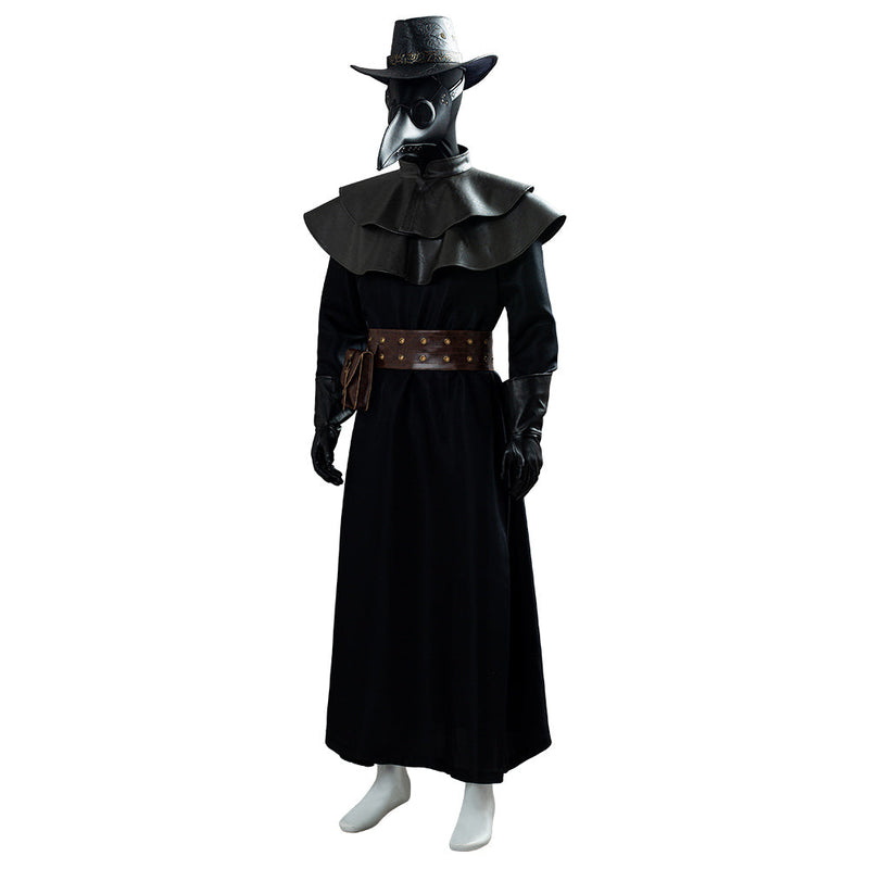 Plague Doctor Steampunk Bird Mask Cape Holloween Costume Cosplay Costume