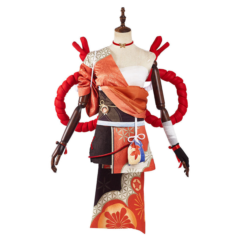 Genshin Impact Yoimiya Halloween Carnival Suit Outfits Cosplay Costume