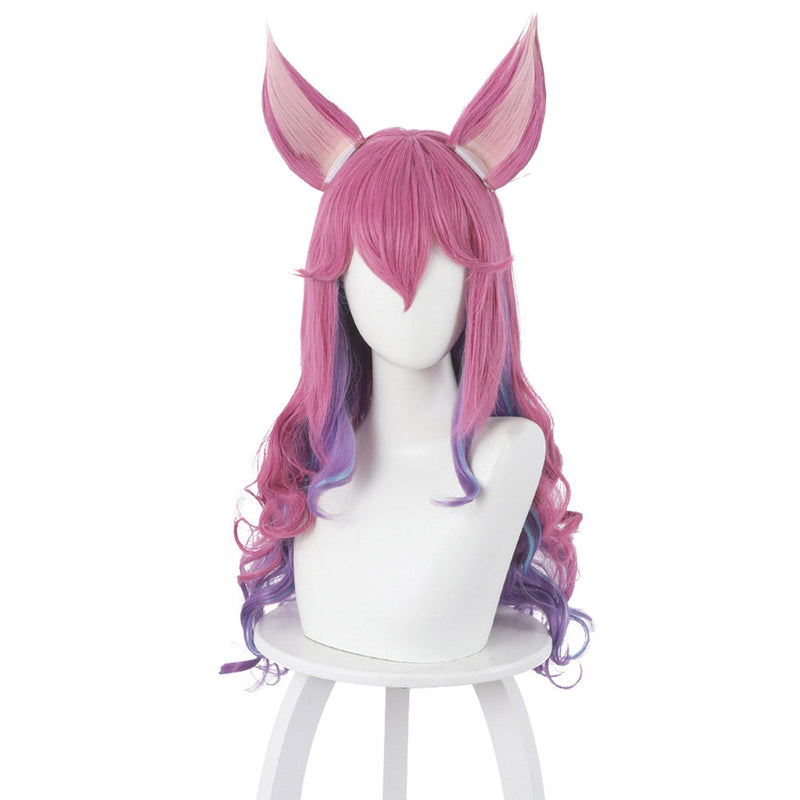 LOL Ahri the Nine-Tailed Fox Cosplay Wig with Ears