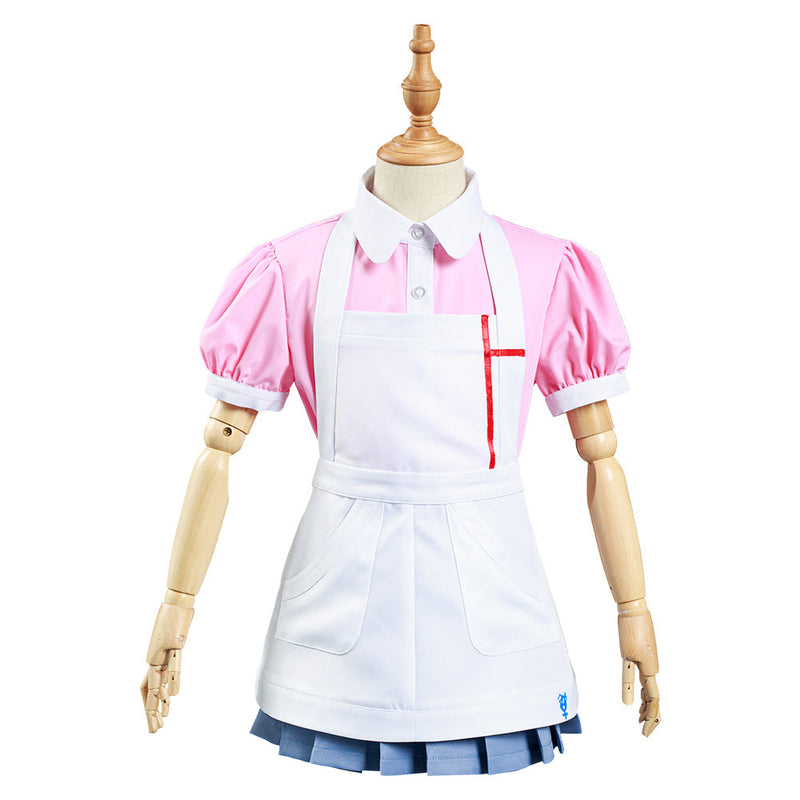 Danganronpa 2:Goodbye Despair Mikan Tsumiki Kids Children Shirt Skirt Outfits Halloween Carnival Suit Cosplay Costume