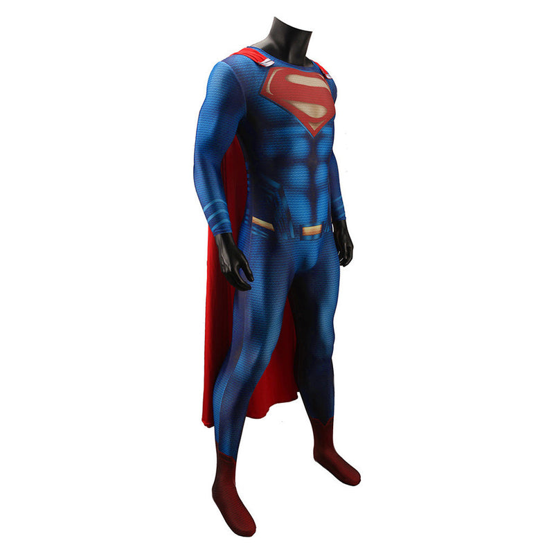 Superman: Man of Steel Codplay Costume Jumpsuit Cloak  Outfits Halloween Carnival Suit