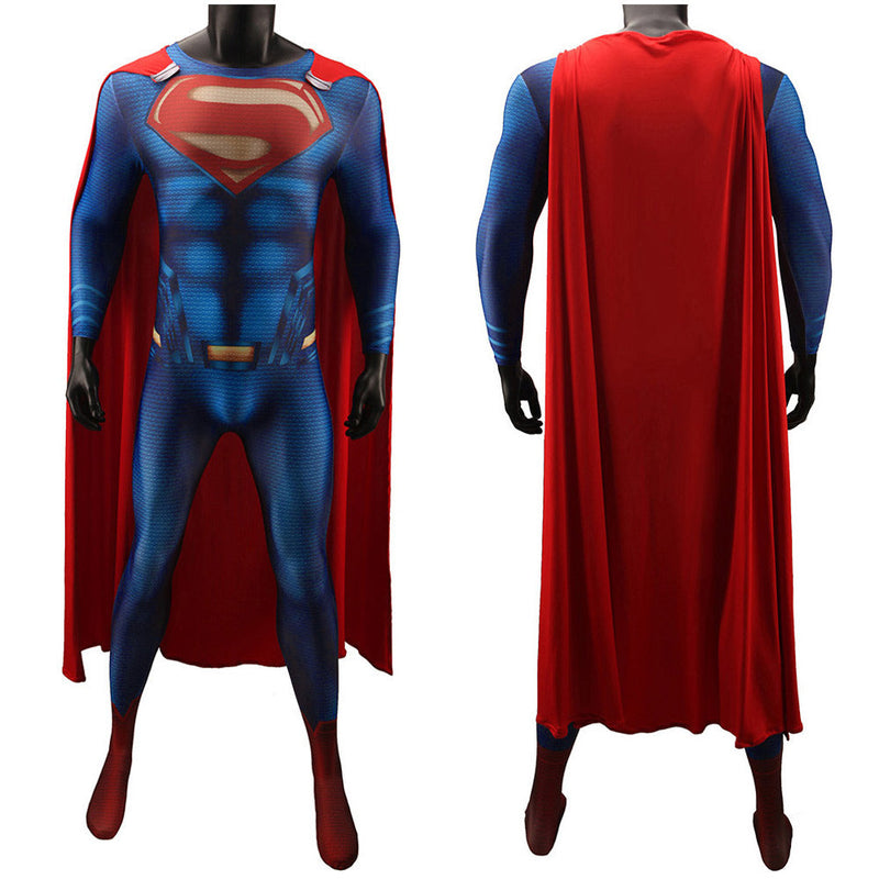 Superman: Man of Steel Codplay Costume Jumpsuit Cloak  Outfits Halloween Carnival Suit