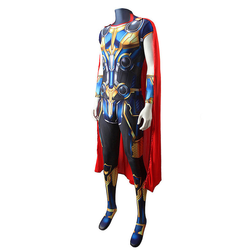 Adult Thor: Love and Thunder Cosplay Costume Outfits Jumpsuit Cloak Halloween Carnival Suit