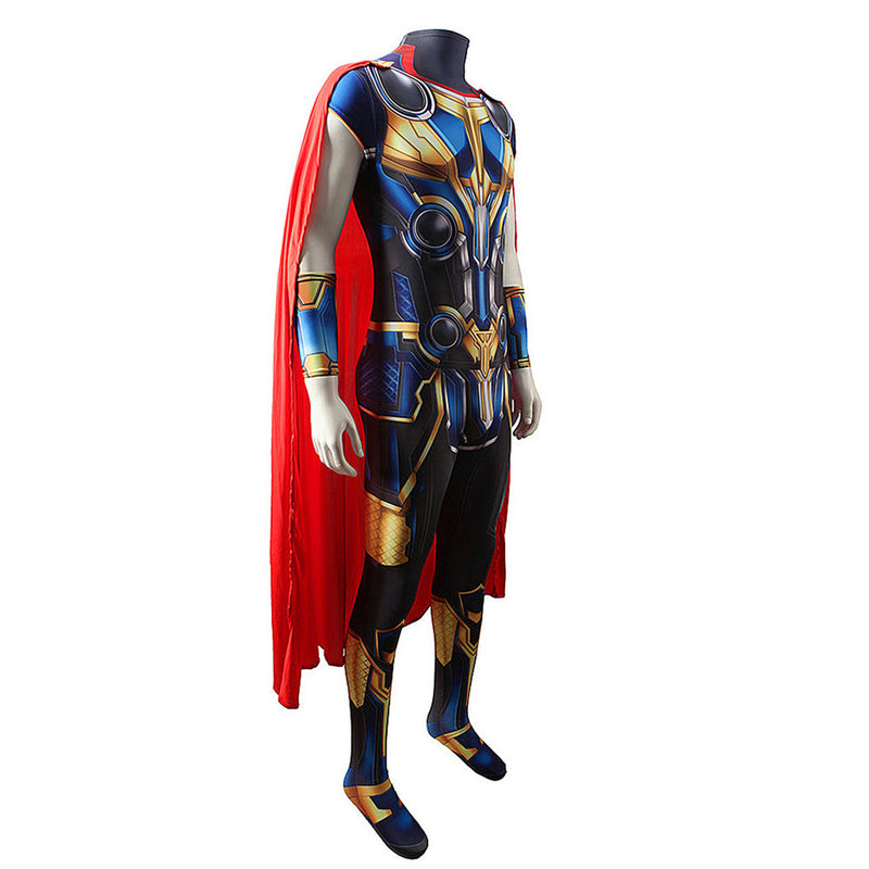 Adult Thor: Love and Thunder Cosplay Costume Outfits Jumpsuit Cloak Halloween Carnival Suit