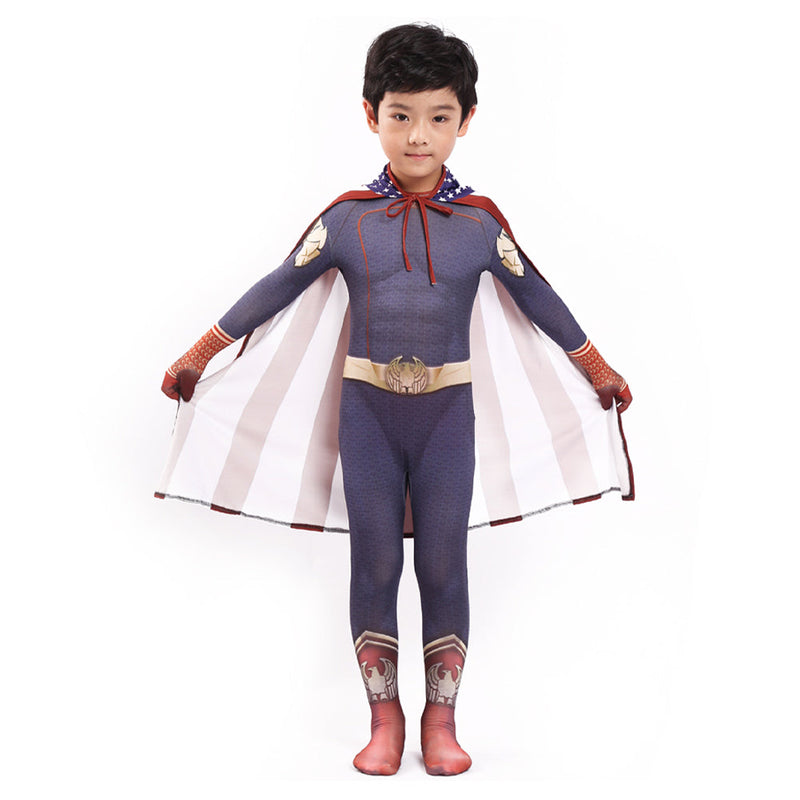 Kids Children The Boys Homelander Cosplay Costume Jumpsuit Outfits Halloween Carnival Suit