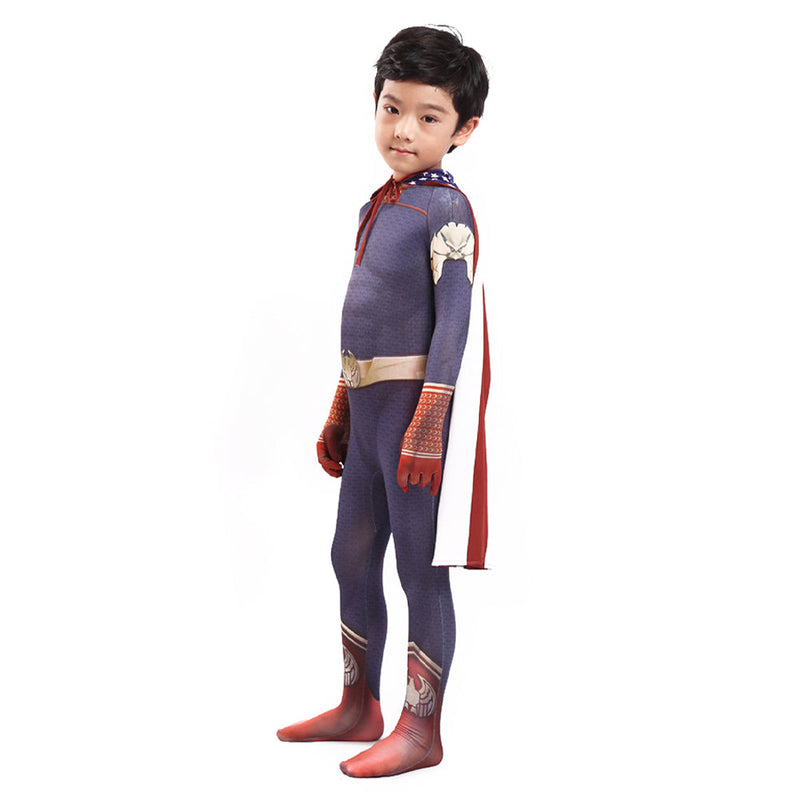 Kids Children The Boys Homelander Cosplay Costume Jumpsuit Outfits Halloween Carnival Suit