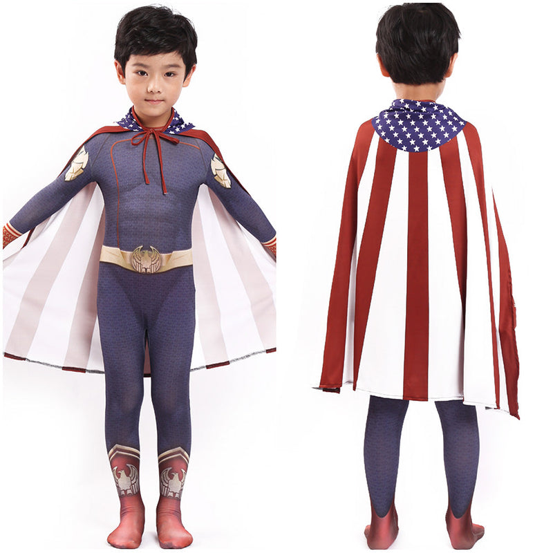 Kids Children The Boys Homelander Cosplay Costume Jumpsuit Outfits Halloween Carnival Suit