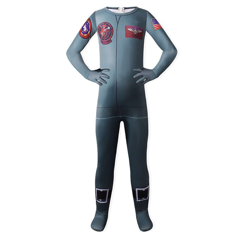 Kids Children Top Gun: Maverick Cosplay Costume Jumpsuit Outfits Halloween Carnival Suit