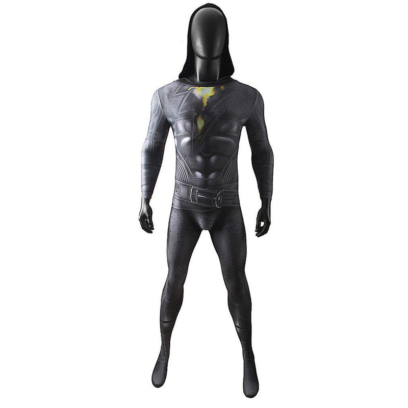 Adult Black Adam Cosplay Costume Outfits Jumpsuit Cloak Halloween Carnival Suit