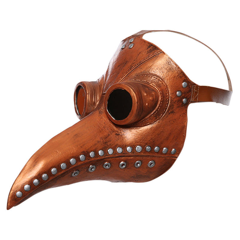 Plague Doctor Steampunk Latex Long Nose Beak Bird Face Cover Cosplay Halloween Costume Props