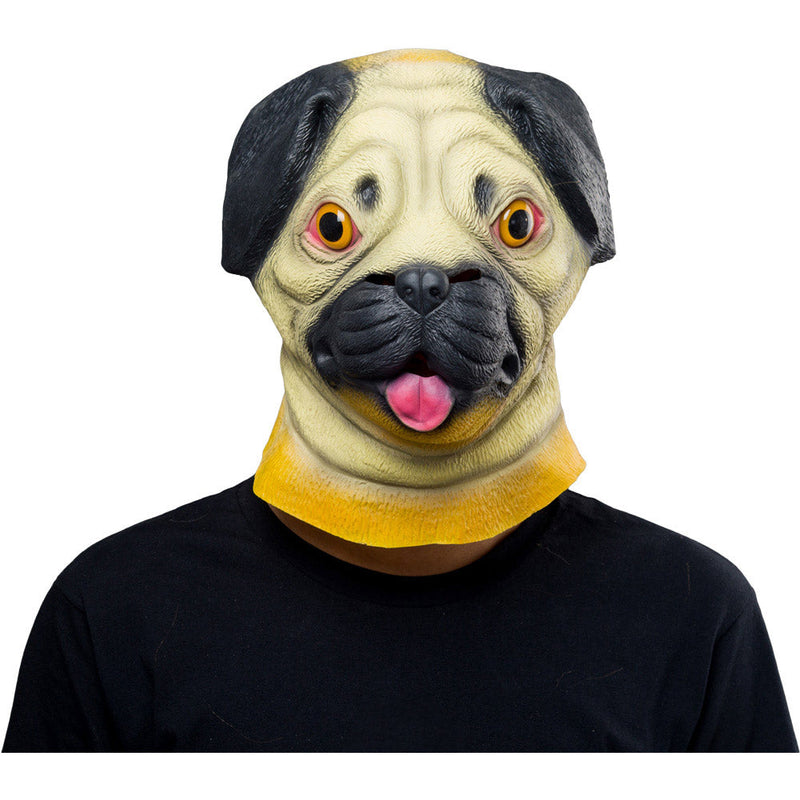 SharPei Dog Helmet Halloween Animal Latex Helmet Full Face Adult Cosplay Props