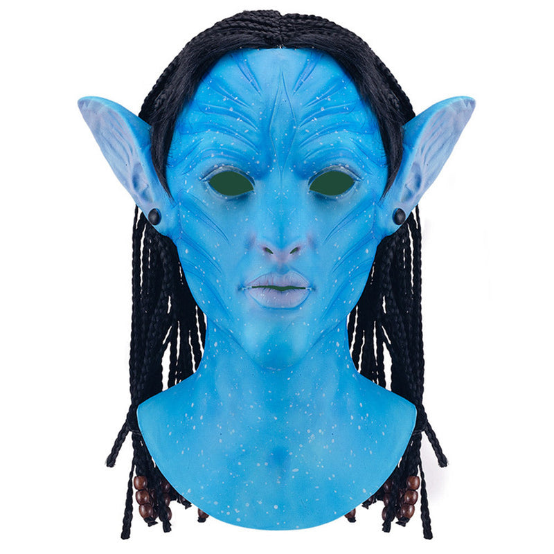 Woman Man Avatar Luminous Mask Cosplay Latex Masks Helmet Cosplay Props