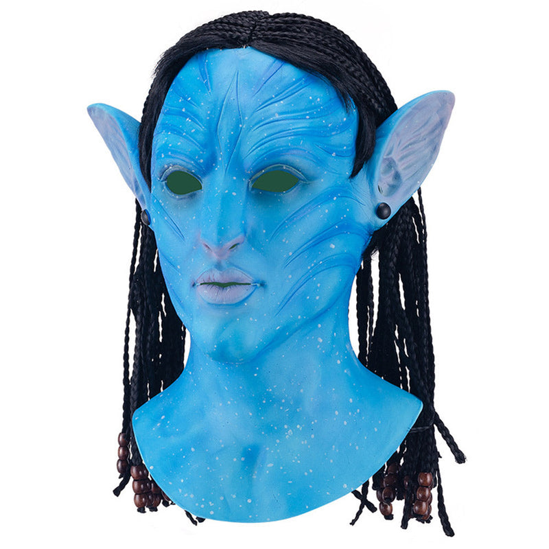 Woman Man Avatar Luminous Mask Cosplay Latex Masks Helmet Cosplay Props