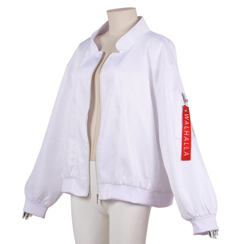 Tokyo Revengers Valhalla Kazutora Hanemiya White Jacket Coat Cosplay Costumes