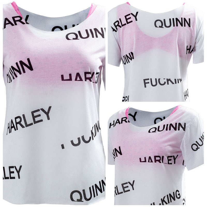 Birds of Prey Harley Quinn Underwear T-shirt Cosplay Costume