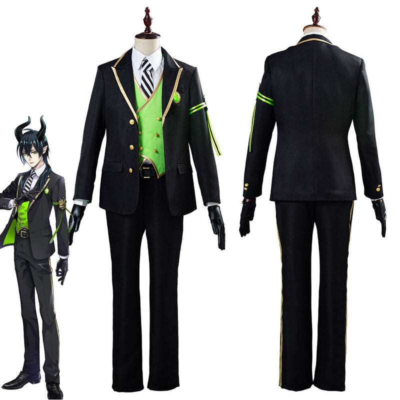 Game Twisted-Wonderland Malleus/Sebek/Silver Uniform Outfit Halloween Carnival Costume Cosplay Costume for Adult