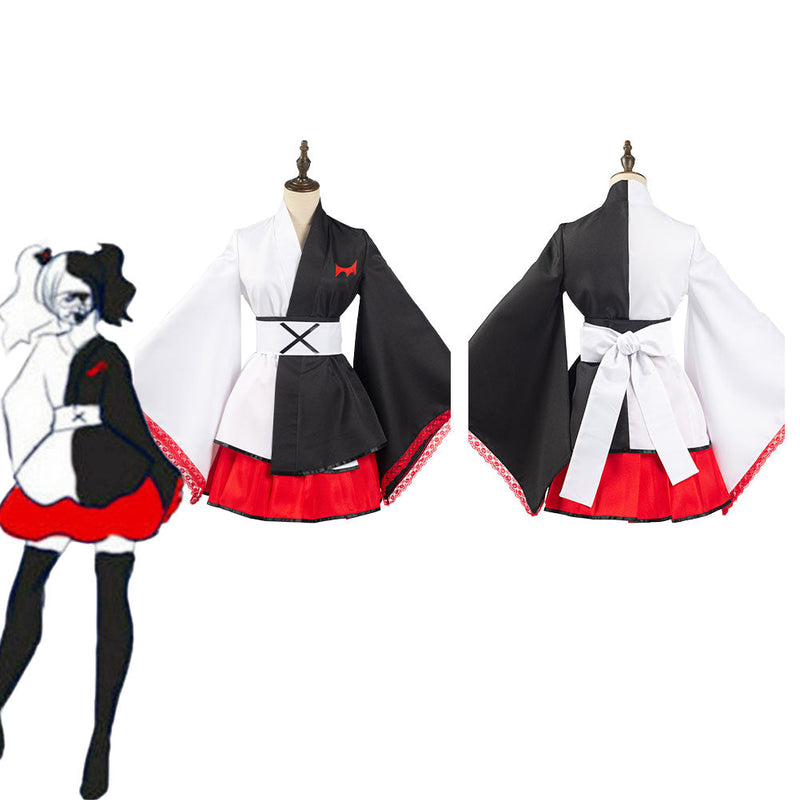 Danganronpa Monokuma Black White Bear Kimono Outfits Cosplay Costume