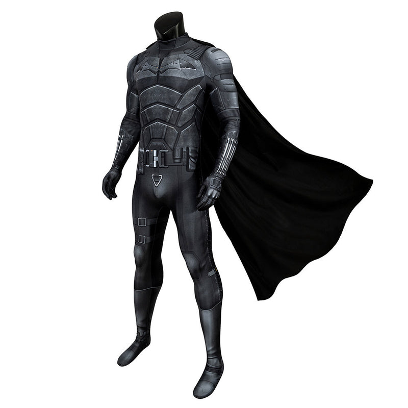 Batman Bruce Wayne Cosplay Costume Jumpsuit Cloak Outfits Halloween Carnival Suit